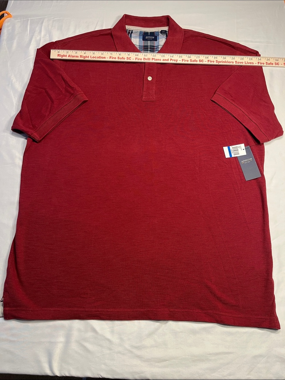 NWT Arrow Men’s Red Short-Sleeve Polo Size XL